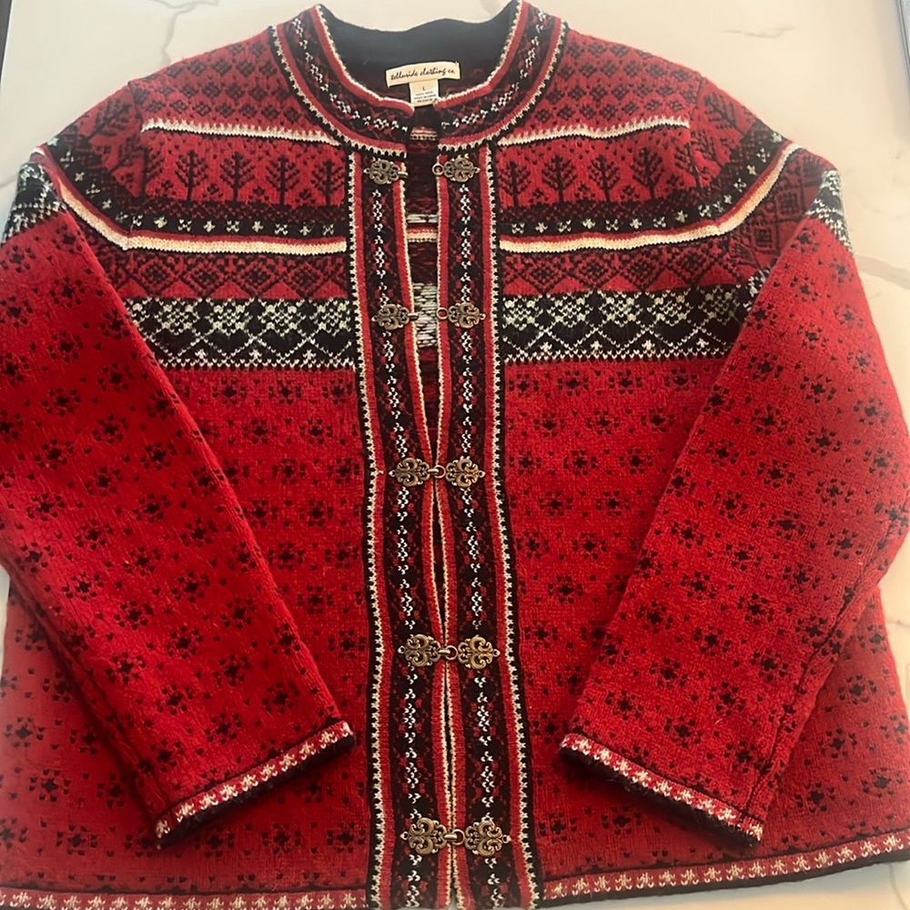 Telluride brand Nordic Sweater Large 100% Wool
